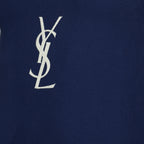 Image de l'article Débardeur Cassandre en coton bleu marine de la marque Saint Laurent pour Homme - Saison Printemps-Été 2026 - Vue détaillée_1