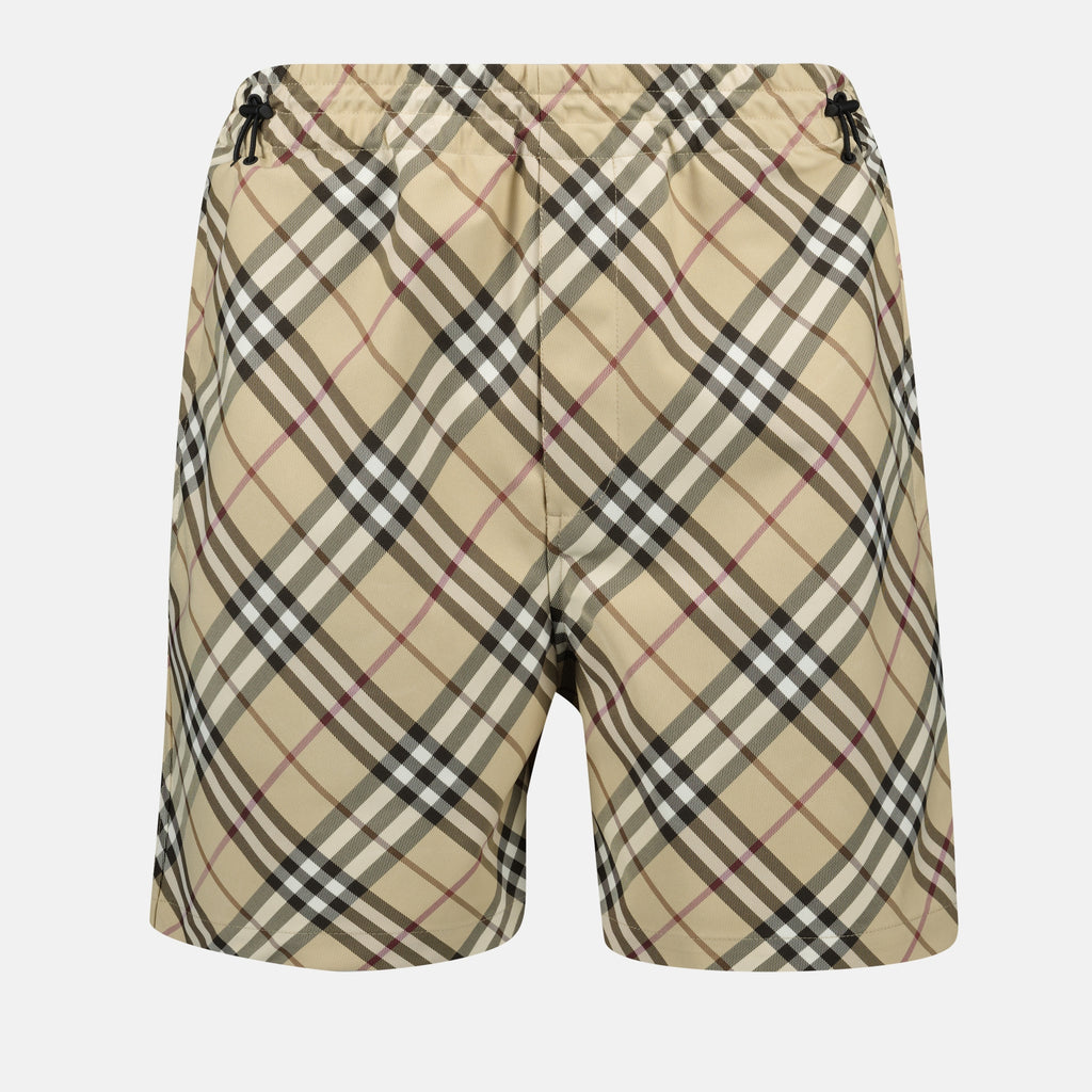 Shorts Short à carreaux Burberry Beige Homme