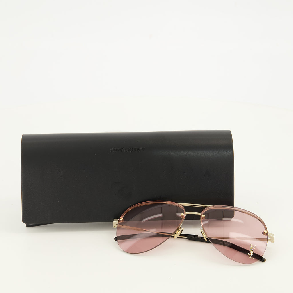 Lunettes Gafas de Sol Classic 11 M Rosa Saint Laurent Rose Unisexe