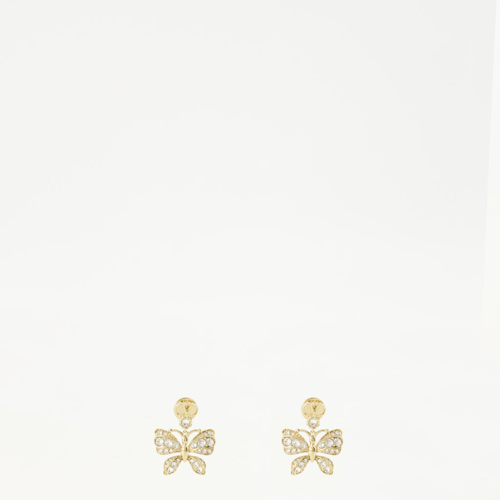 Bijoux Pendientes Flutterby Crystals Swarovski® Valentino Garavani Argenté Femme
