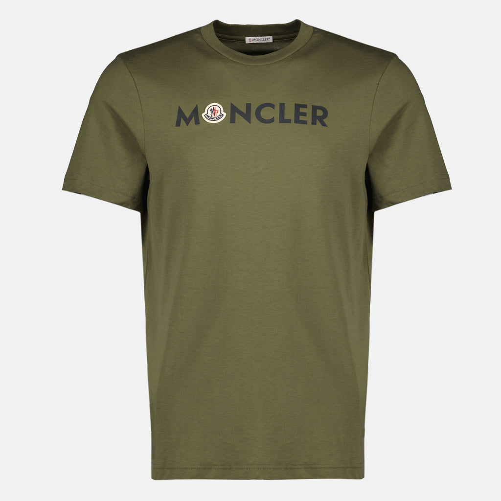 T-shirts カーキ プリント ロゴ Tシャツ Moncler Kaki Homme