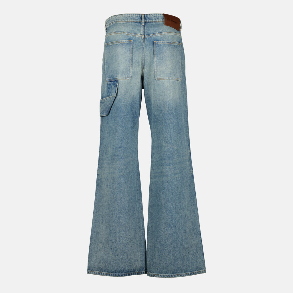 Image de l'article Pantalon Hammer baggy en denim de la marque Courrèges pour Homme - Saison Printemps-Été 2026 - Vue de Dos