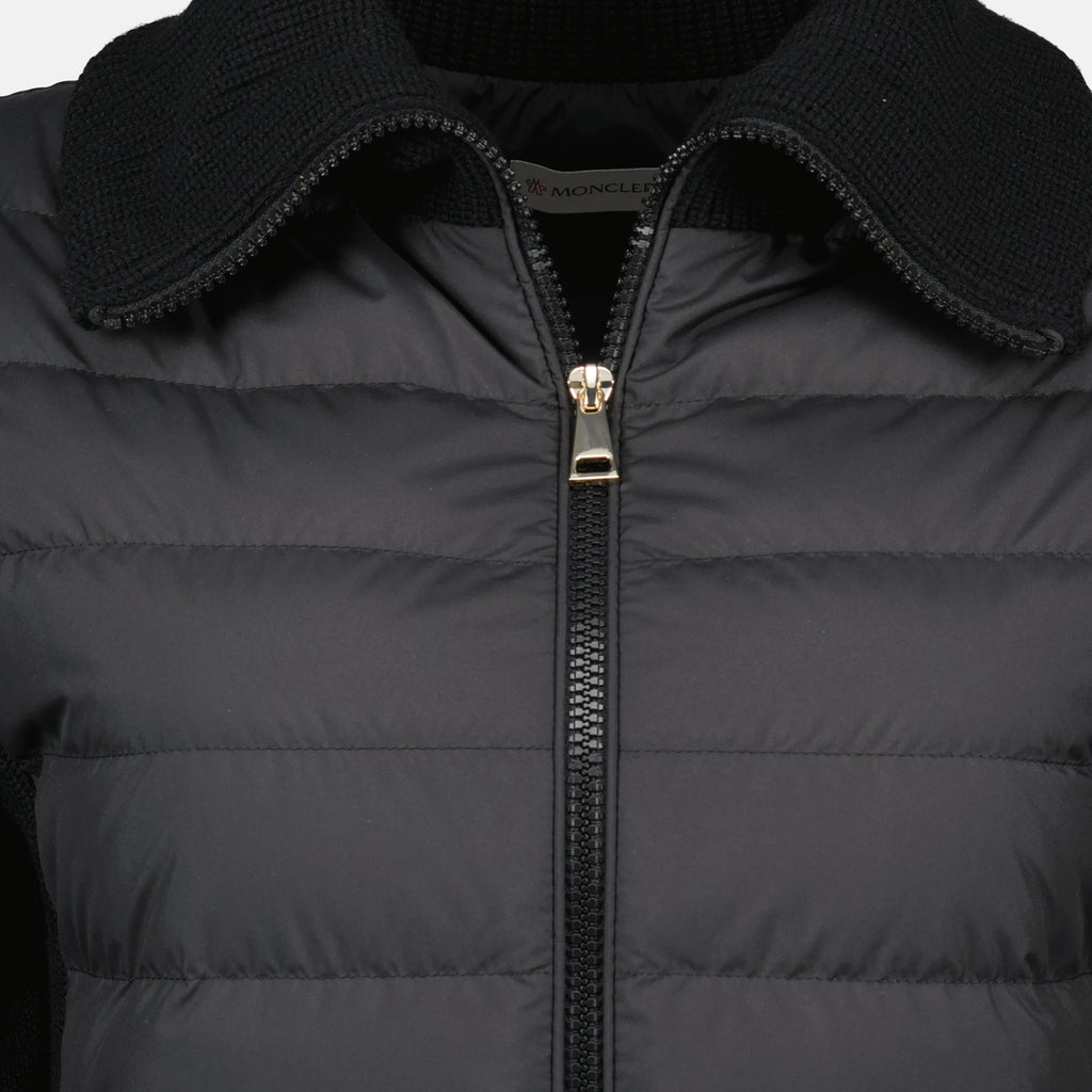 Immagine del cardigan bicolore del marchio Moncler per Donna - Stagione Autunno-Inverno 2025 - Vista Dettagliata_6