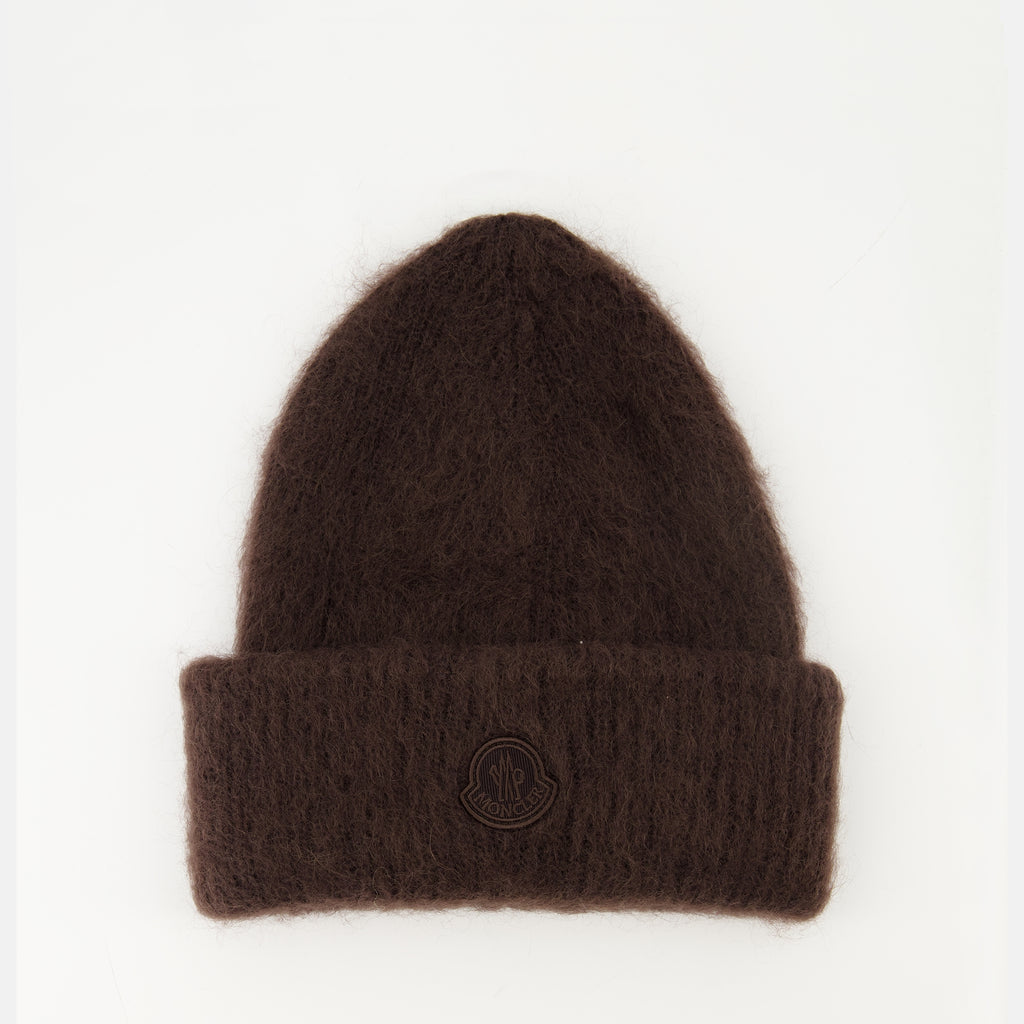 Chapeaux, casquettes et bonnets 울과 모헤어 비니 Moncler Marron Femme