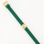 Bijoux Bracelet VLogo en cuir Valentino Garavani Vert Homme