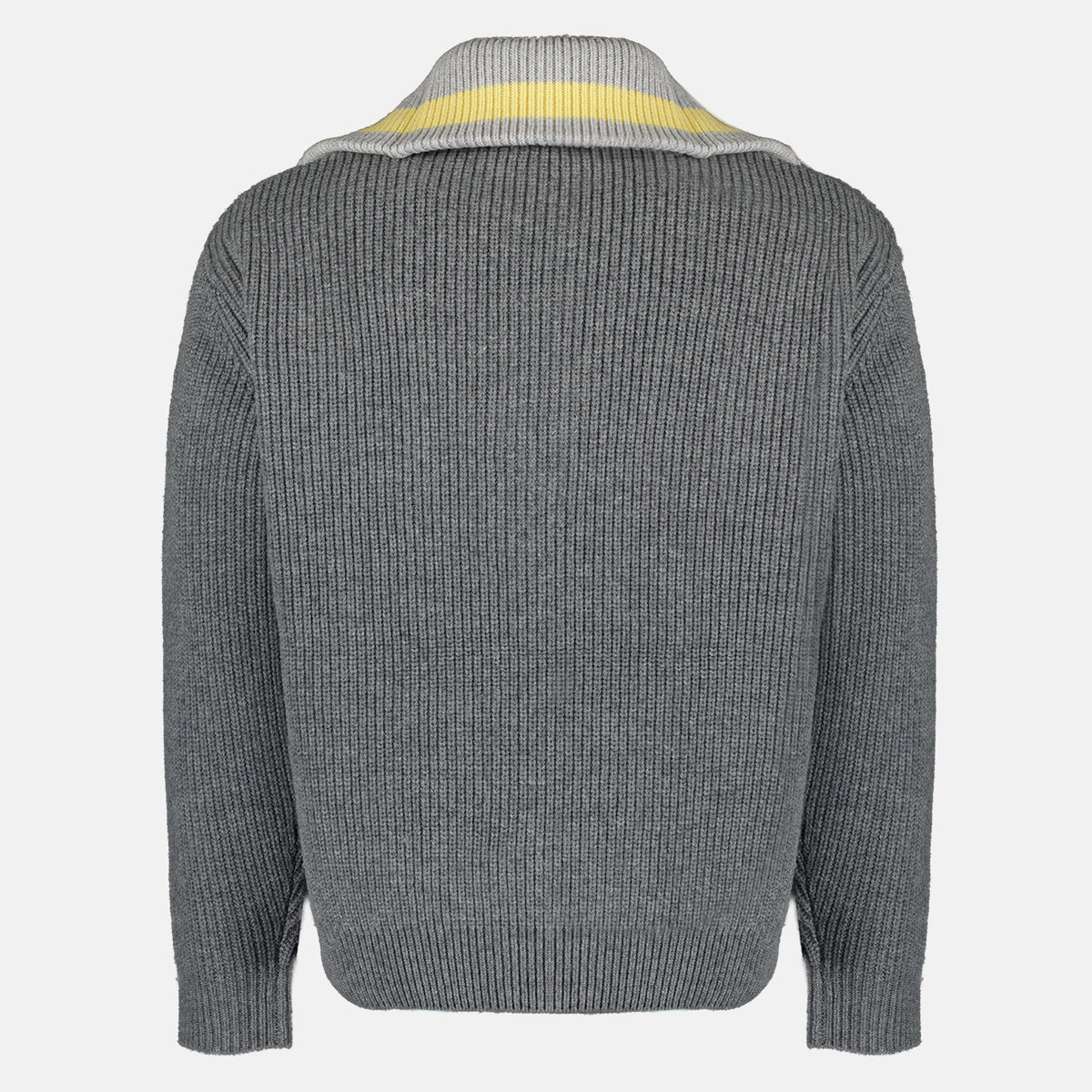 Maille Pull Trucker demi-zip Drole De Monsieur Gris Homme