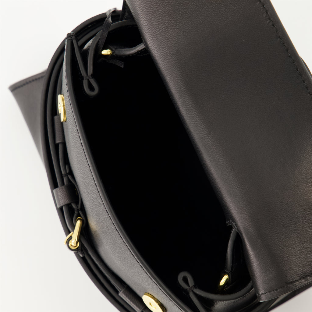 ハンドバッグ・ショルダーバッグ Sac Tie Me small Moschino 黒 女性