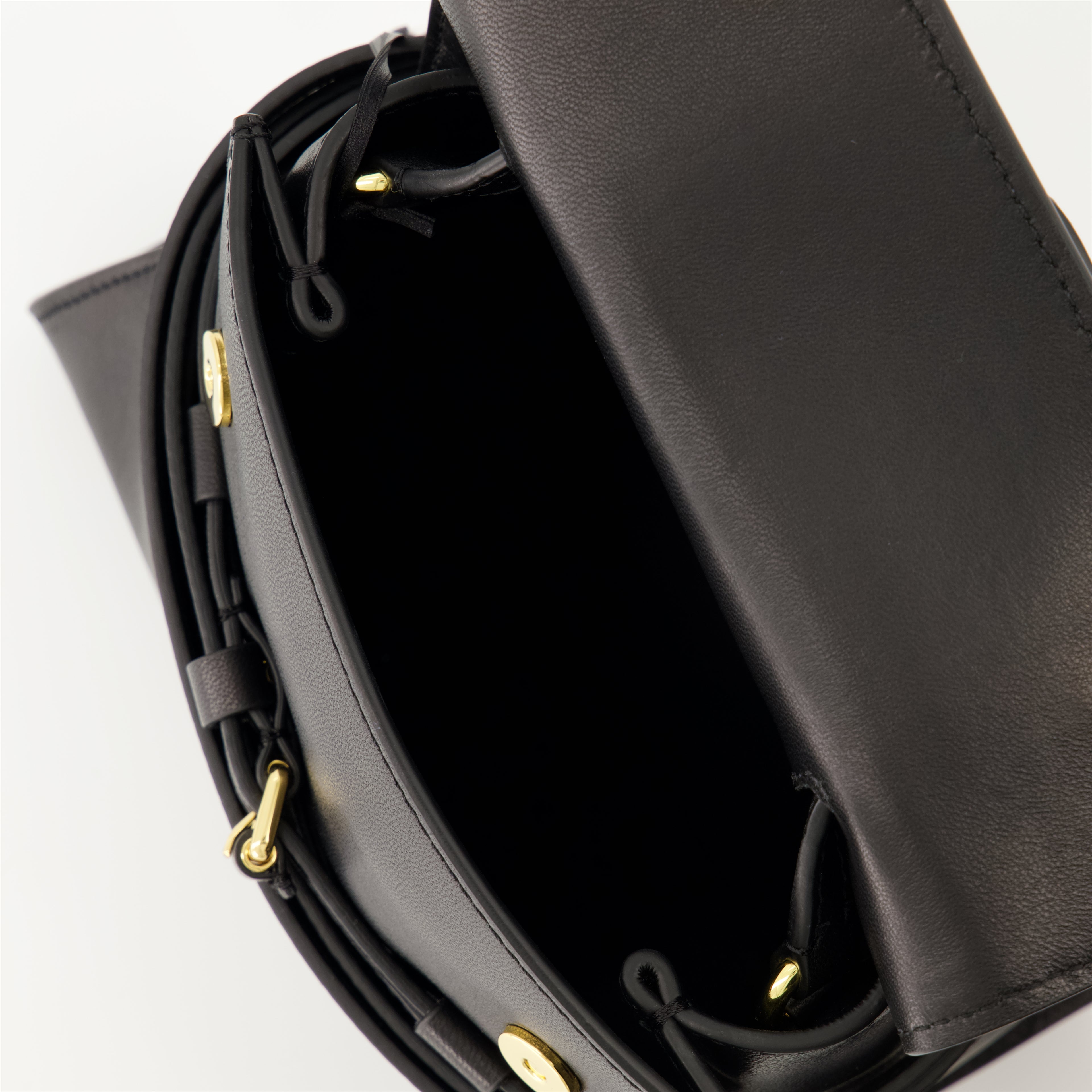 ハンドバッグ・ショルダーバッグ Sac Tie Me small Moschino 黒 女性