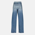 Image de l'article Jean droit en denim de la marque Mm6 pour Femme - Saison Printemps-Été 2026 - Vue de Dos