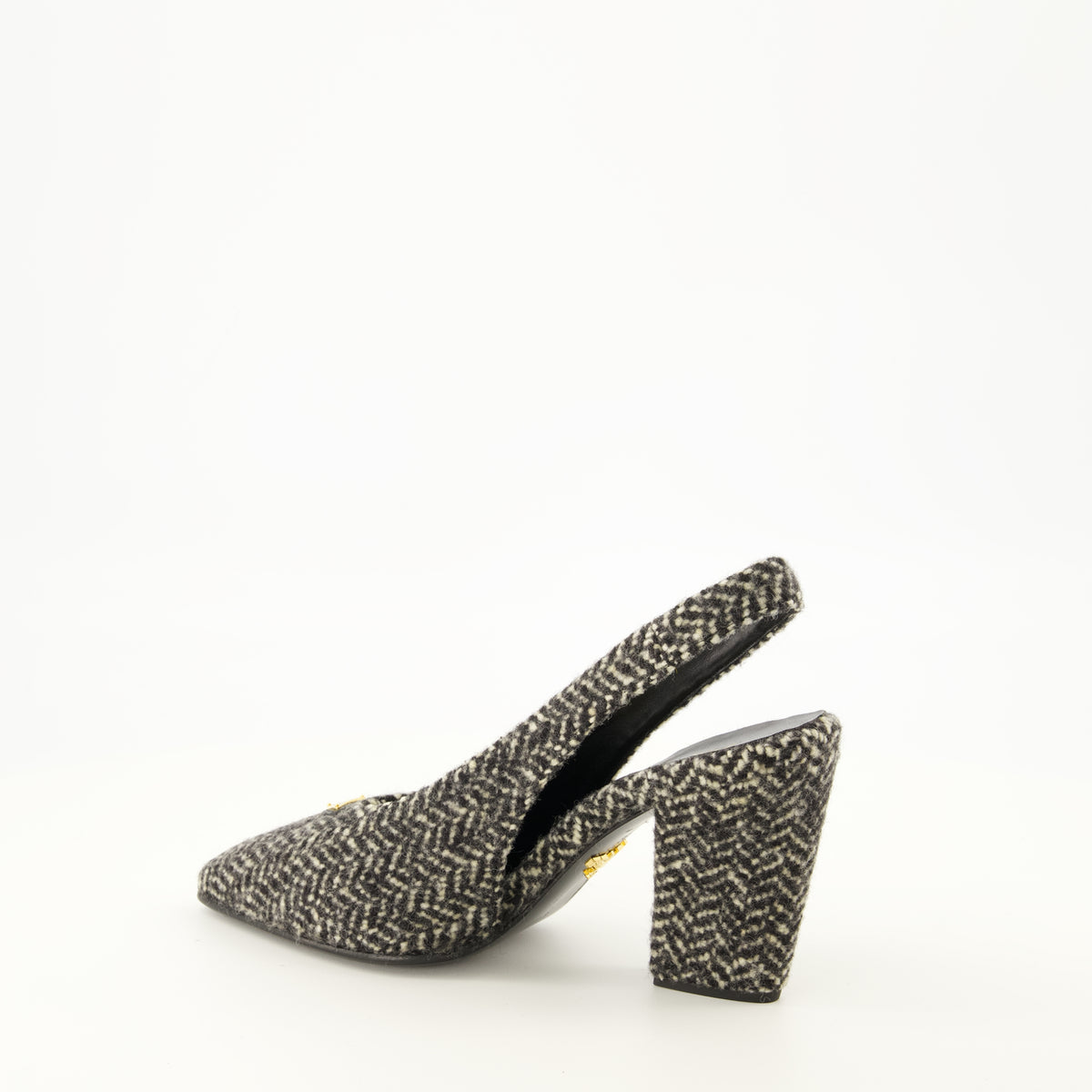 Escarpins シェブロンヒール Prada Gris Femme