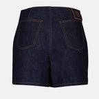 Shorts Shorts in Denim Bicolor Fendi Blu scuro Femme