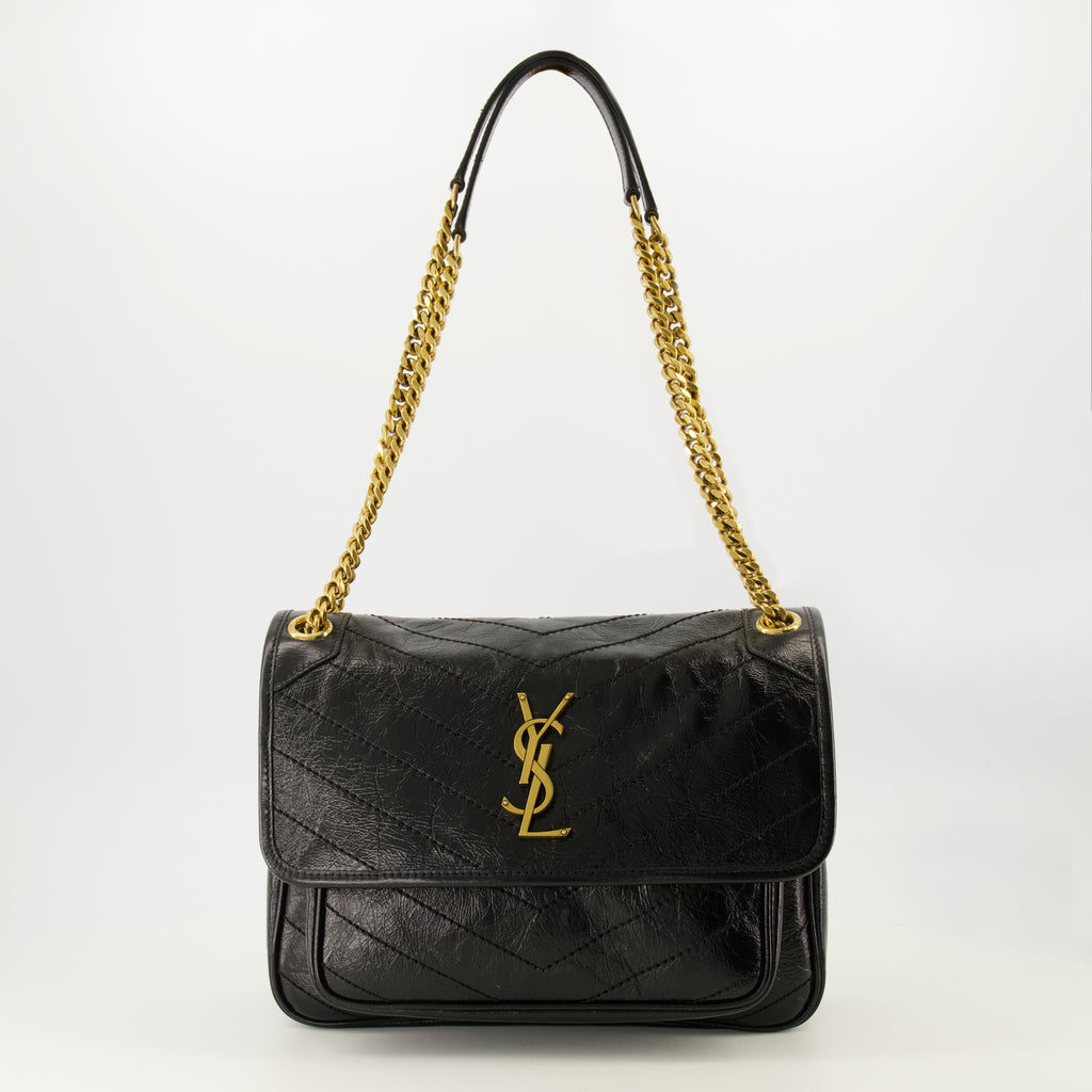 Imagen del bolso Niki negro de Saint Laurent para mujer - Temporada Primavera-Verano 2026 - Vista Frontal