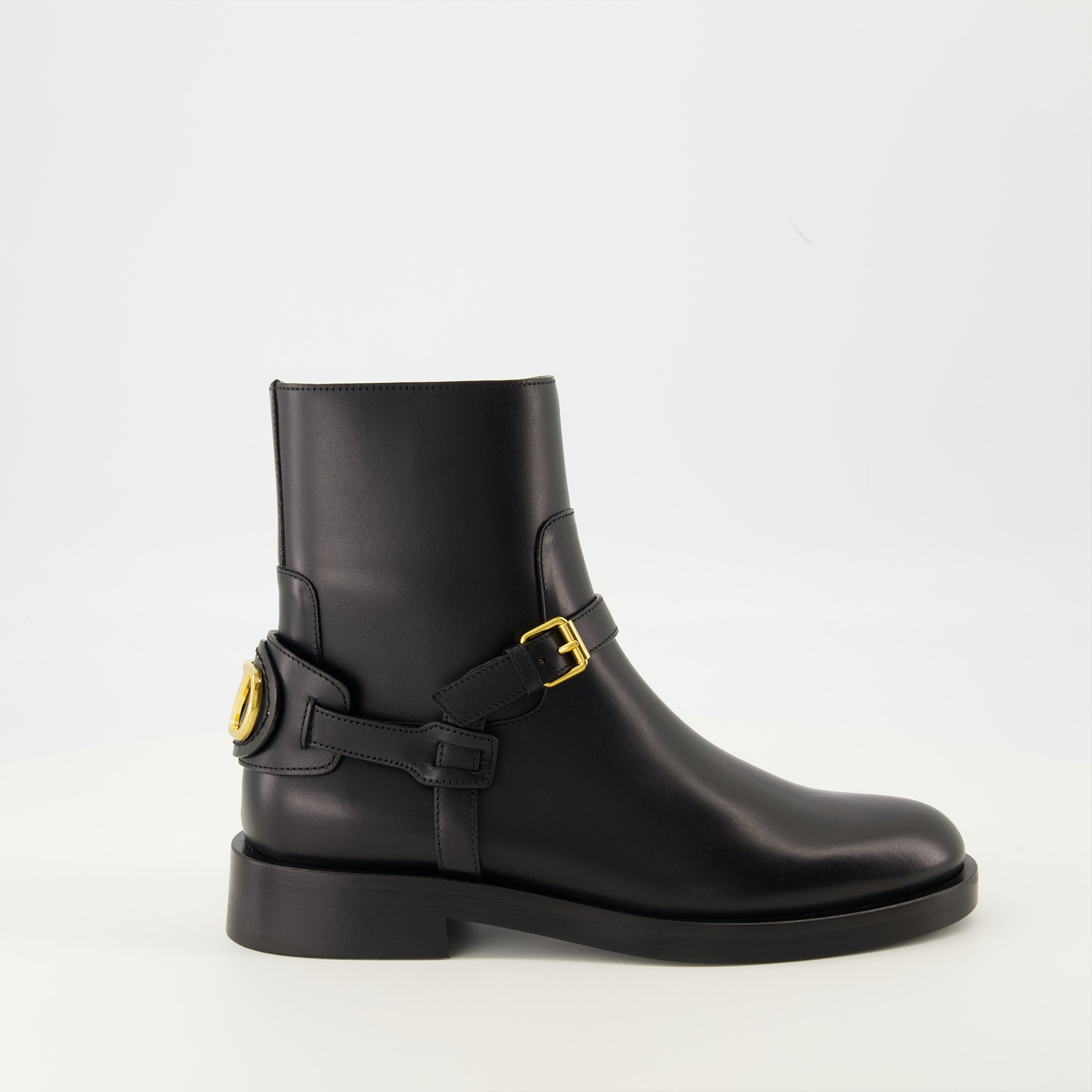 Image de l'article Bottines VLogo de la marque Valentino Garavani pour Femme - Saison Automne-Hiver 2025 - Vue latérale droite