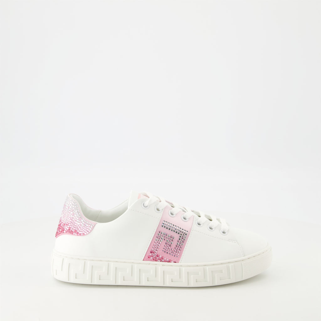 Sneakers Greca Crystal Sneakers Versace White Femme