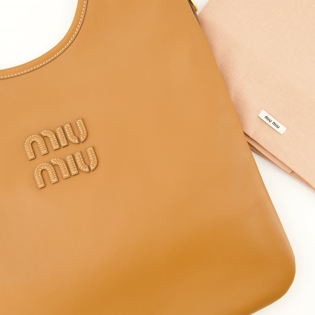 Sacs à main et épaule Mala de Couro Castanha Ivy Miu Miu Marron Femme