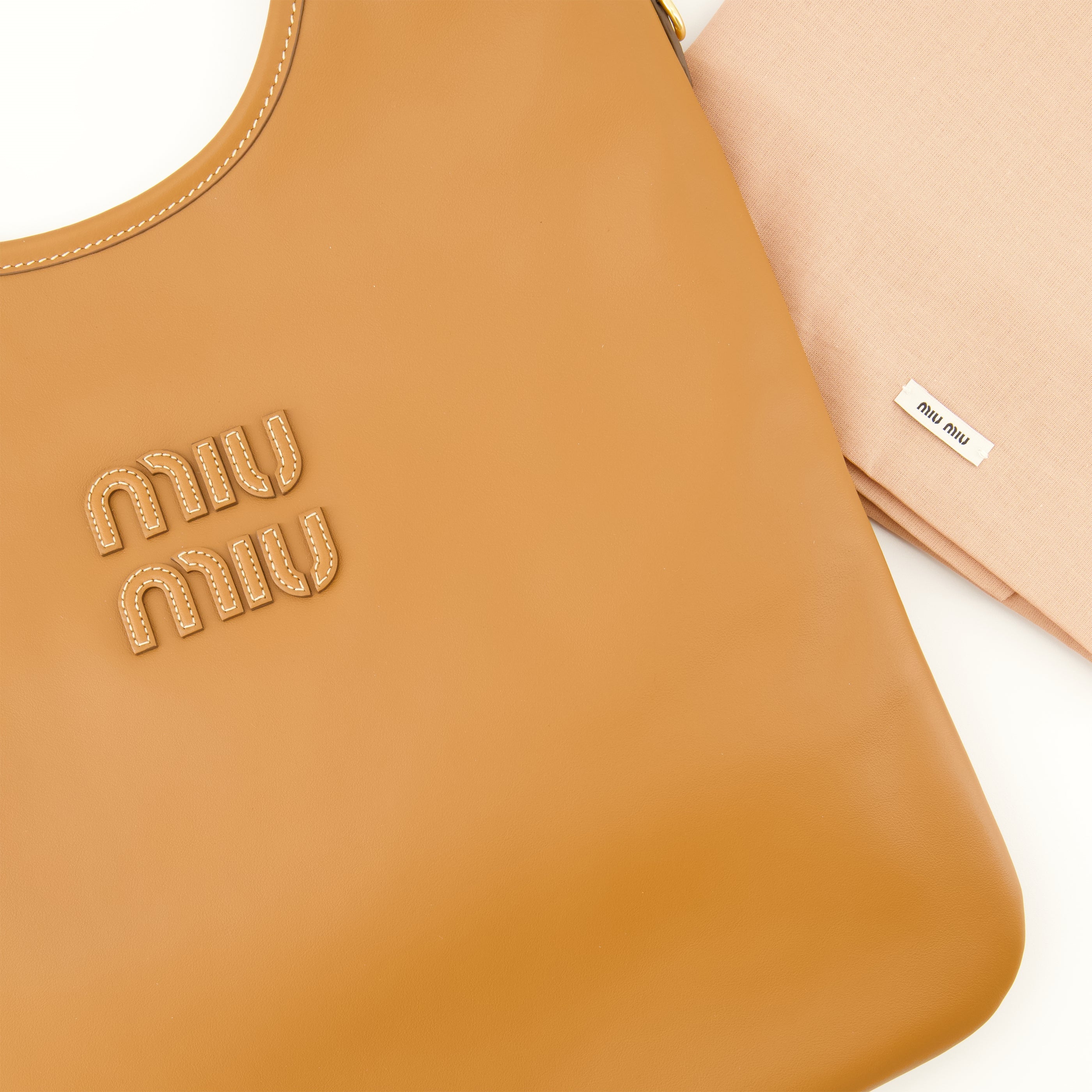 Sacs à main et épaule 아이비 브라운 가죽 가방 Miu Miu Marron Femme