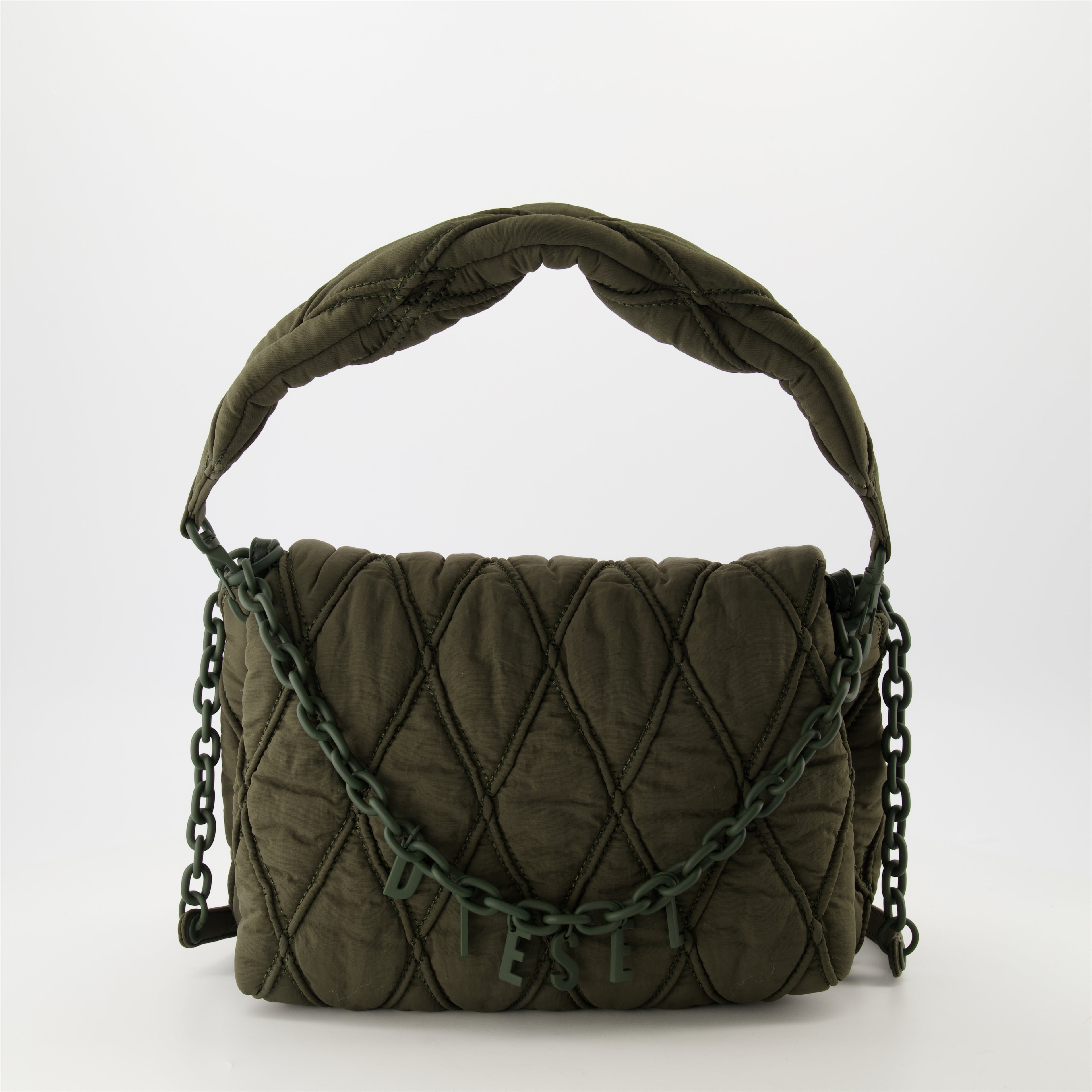 Borsa in Nylon Matelassé Charm-D