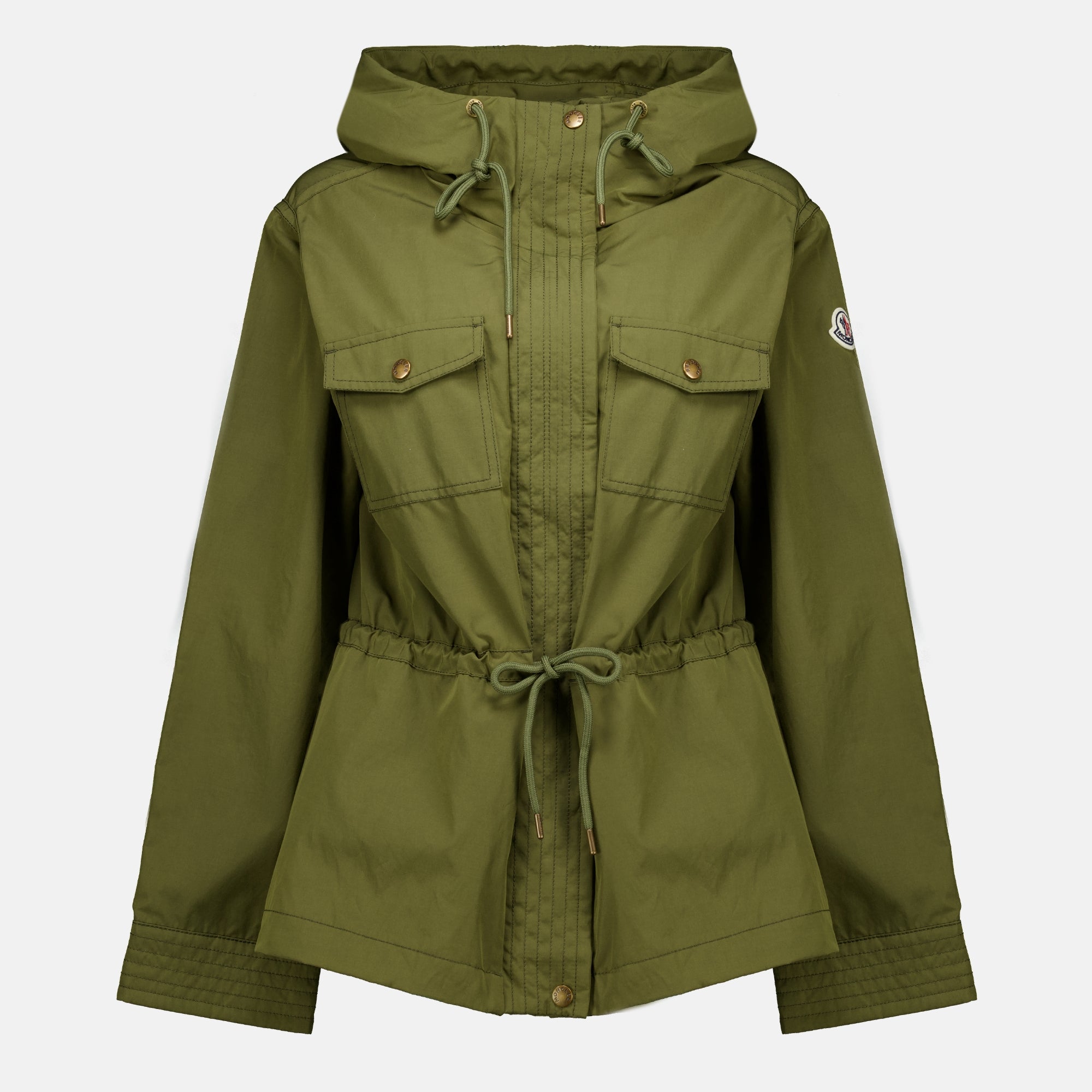 Manteaux Parka de algodón Sérin en caqui Moncler Kaki Femme