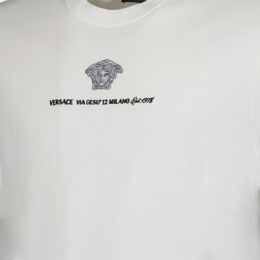 T-Shirts Via Gesu T-Shirt Versace Weiß Homme