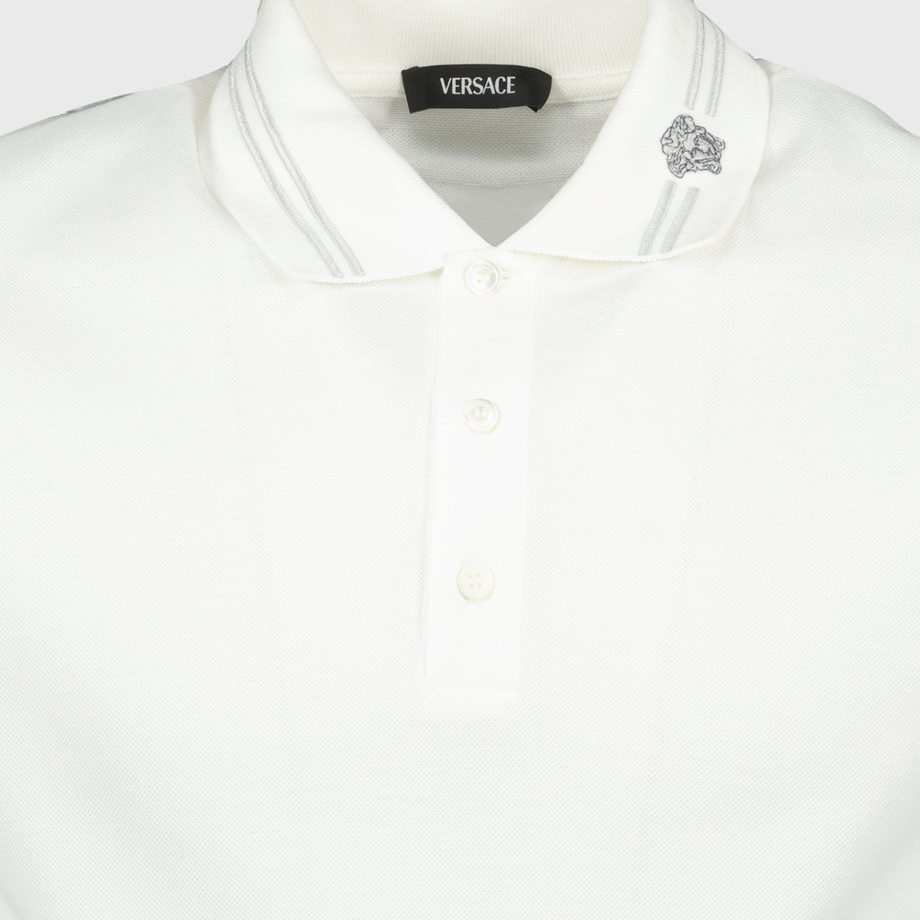 Polos Polo Medusa Versace Blanc Homme