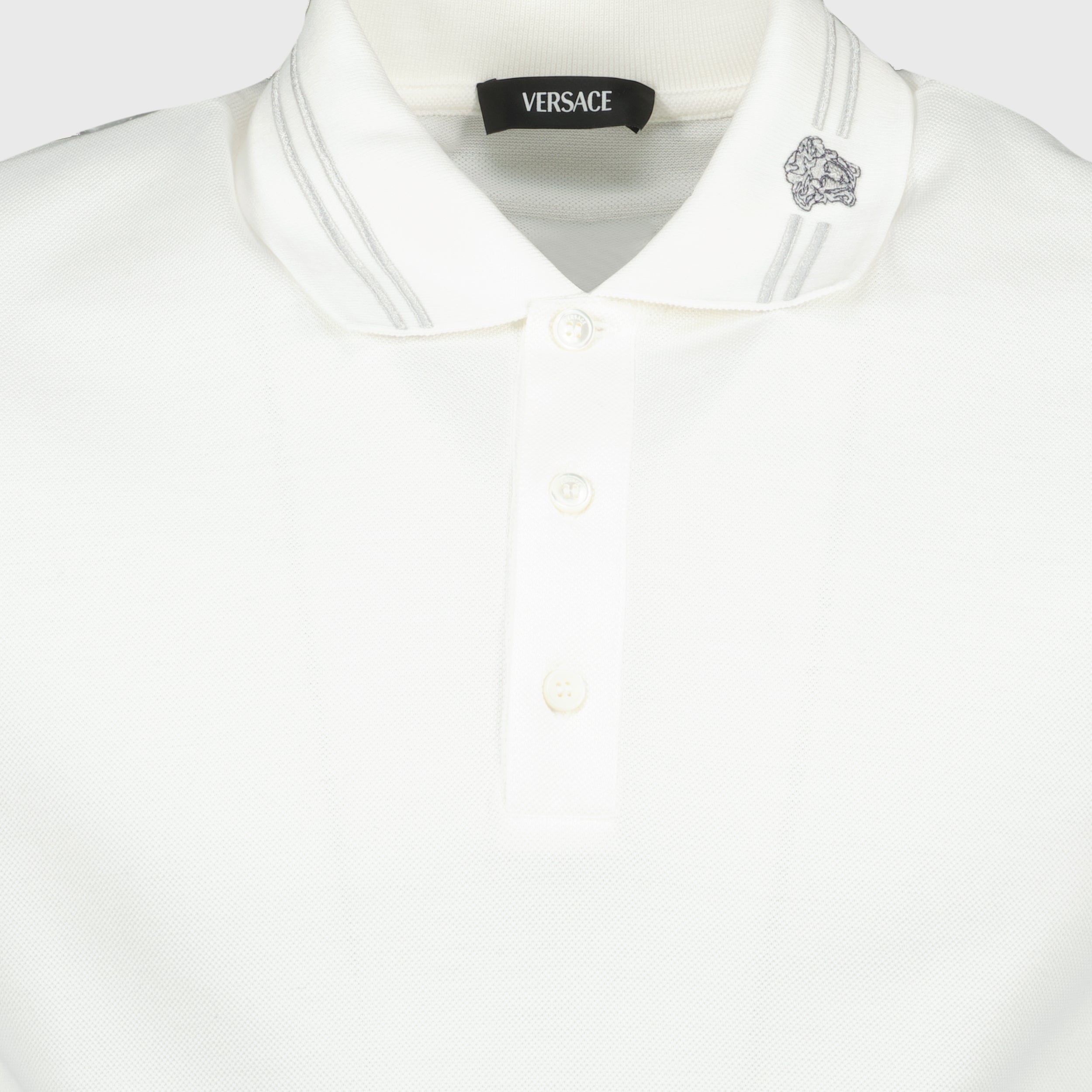 Polos Polo Medusa Versace Blanc Homme