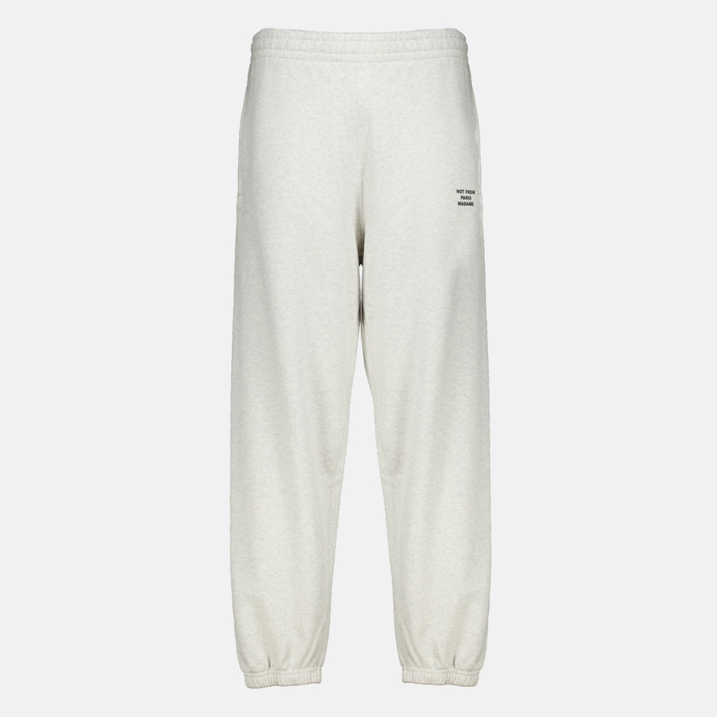 Pantalons 슬로건 그레이 플리스 조깅 팬츠 Drole De Monsieur Gris Homme