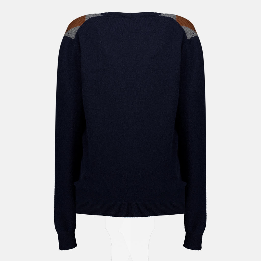 Maille Navyblaue Wolljacke Prada Bleu foncé Femme