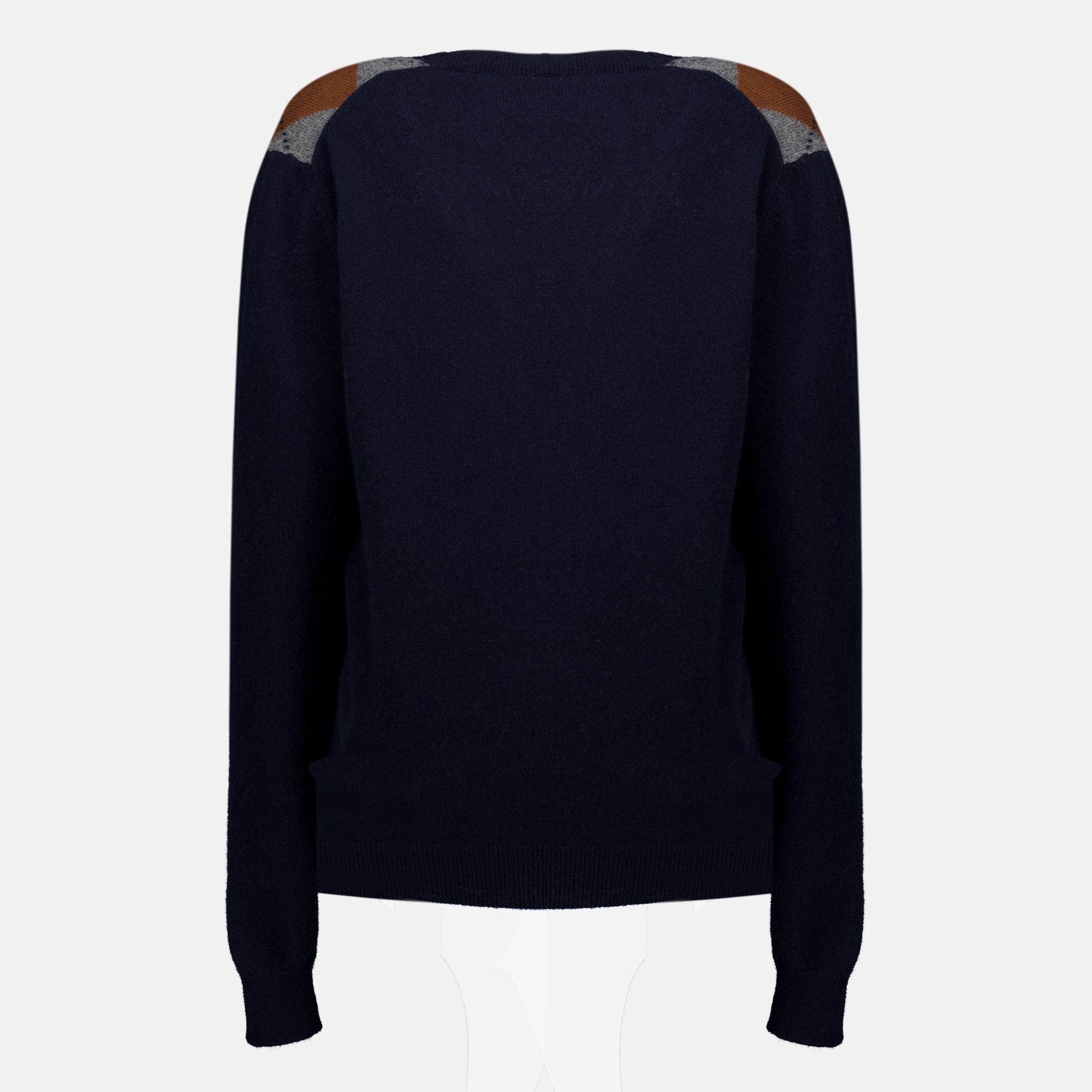 Maille Navy Blue Wool Cardigan Prada Bleu foncé Femme