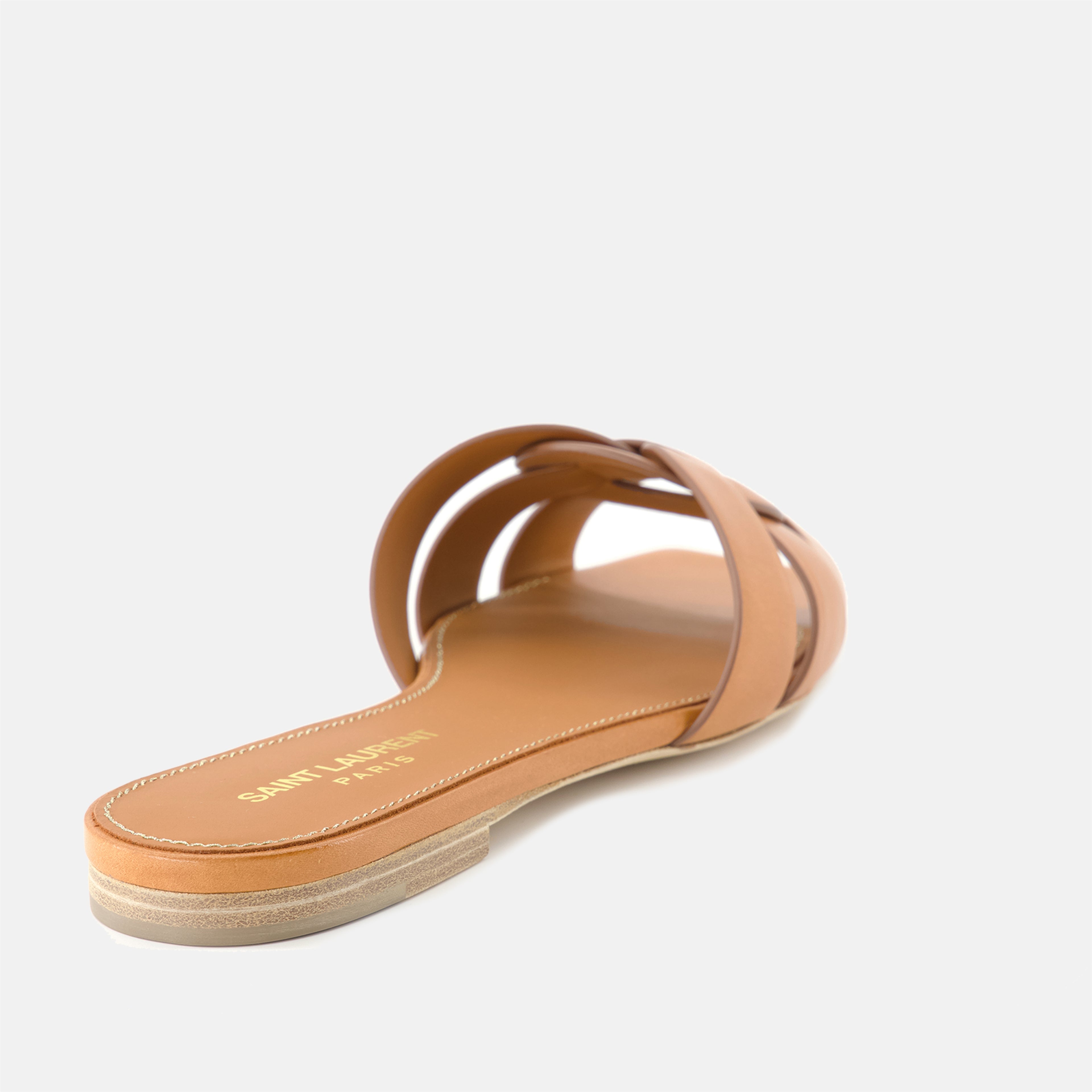 Offene schuhe Tribute Mules Saint Laurent Braun Femme