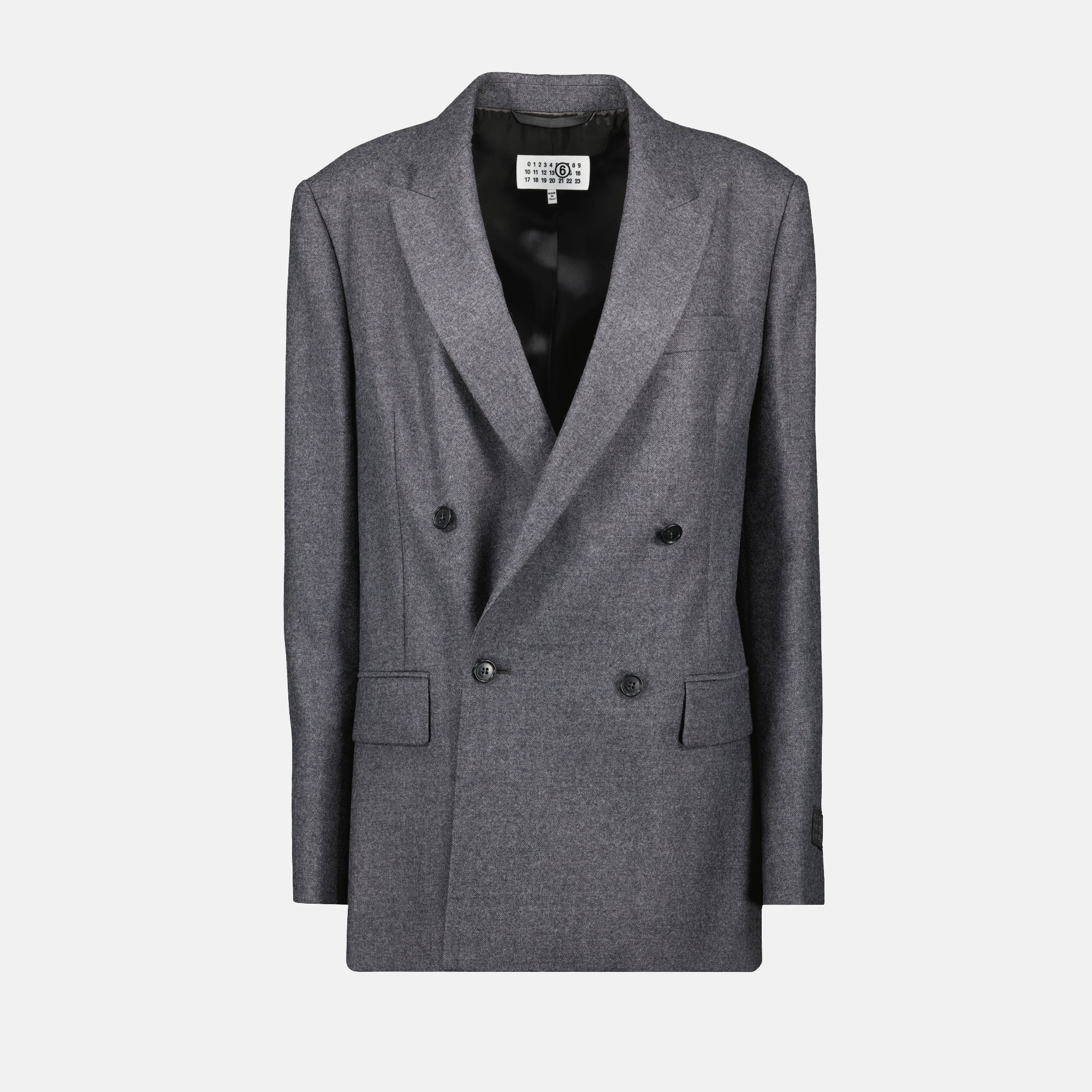 Image de l'article Blazer en laine de la marque Mm6 pour Femme - Saison Automne-Hiver 2025 - Vue de Face