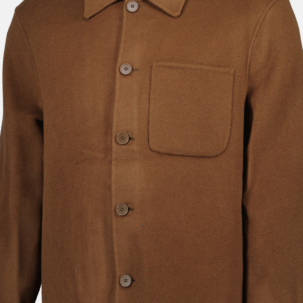 Vestes Veste Hamilton Officine Générale Marron Homme