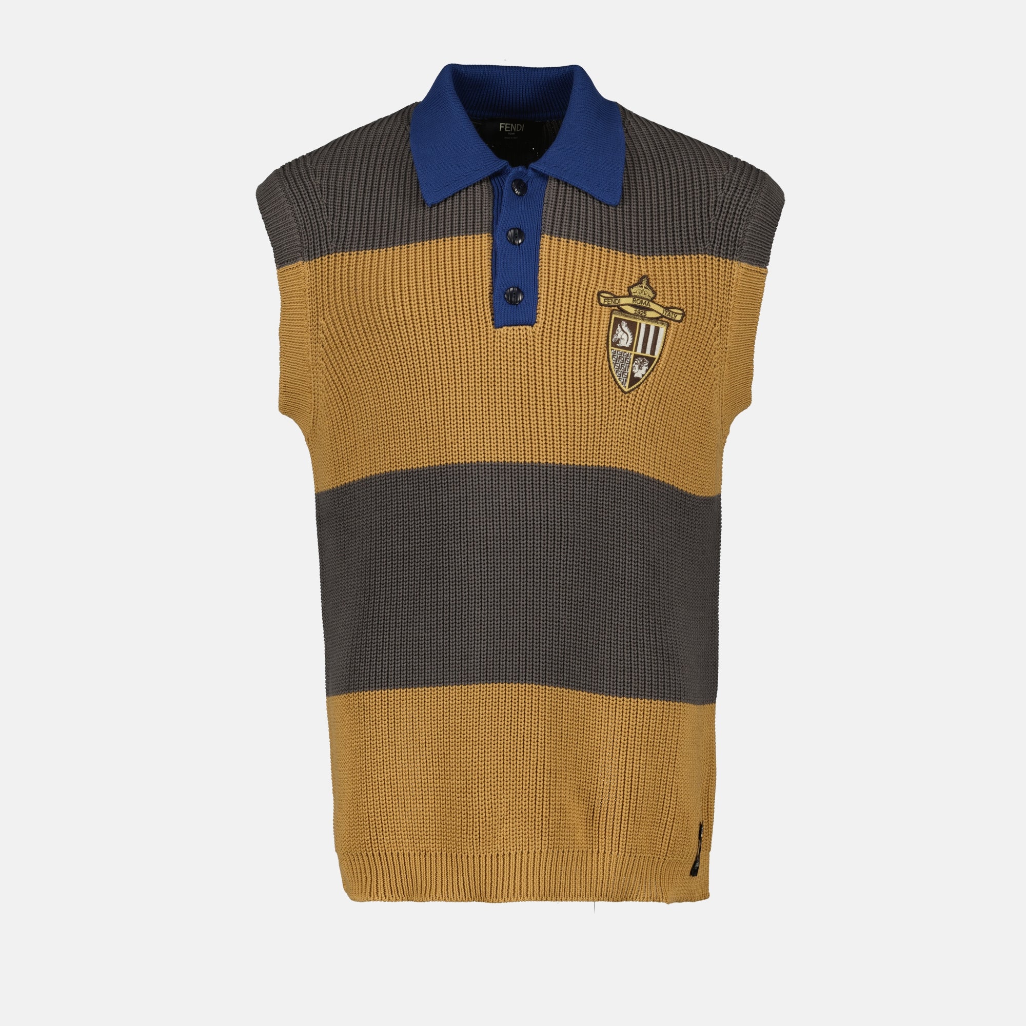 Polo shirts Sleeveless Polo Fendi Brown Men