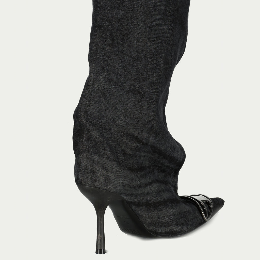 Image de l'article Cuissardes D-Venus en denim de la marque Diesel pour Femme - Saison Automne-Hiver 2025 - Vue arrière