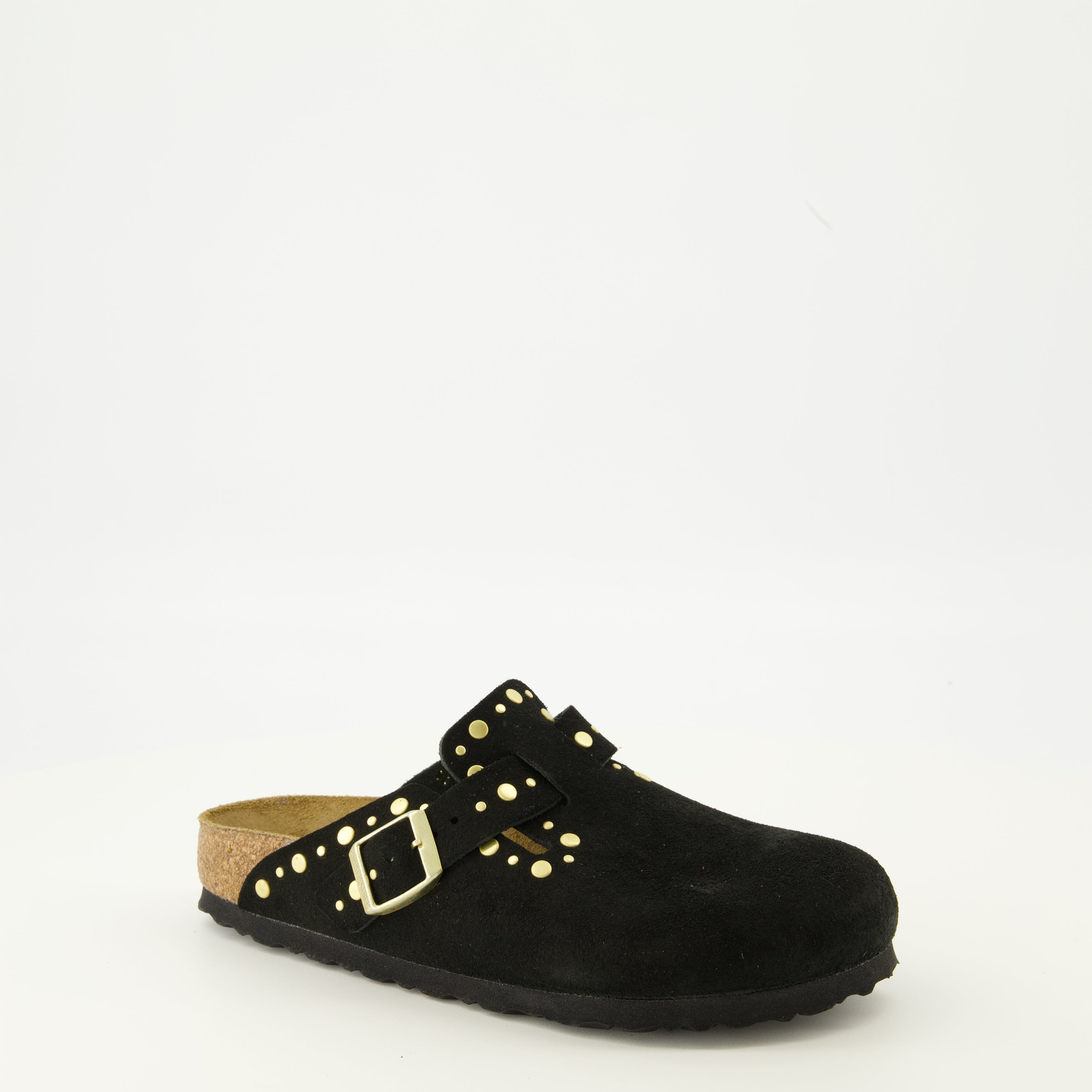 Image de l'article Sandales Boston Rivet de la marque Birkenstock pour Femme - Saison Automne-Hiver 2025 - Vue trois quarts avant droite