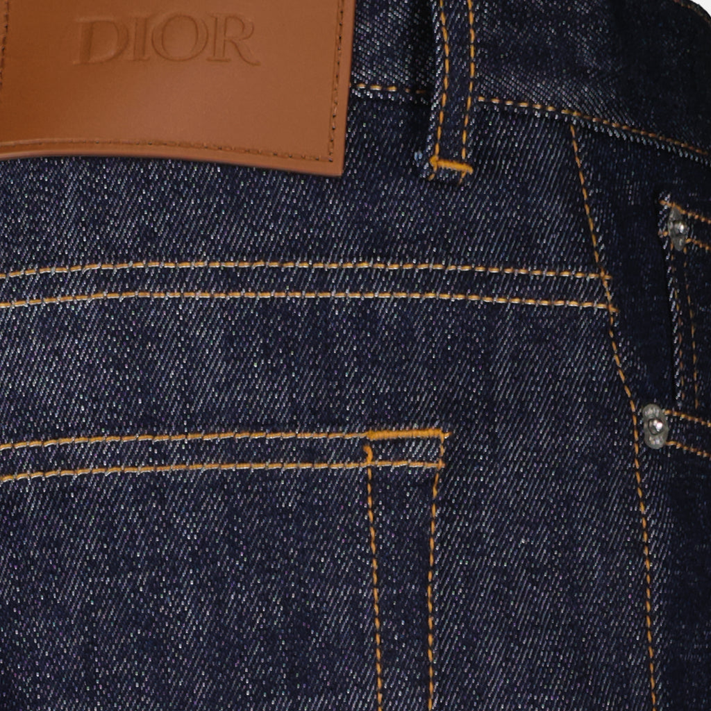 Calças Jean slim Oblique Dior Azul Homme