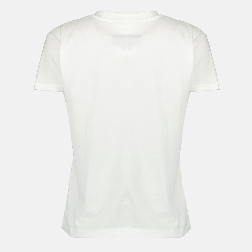 Bild des weißen Numeric T-Shirts von Mm6 für Damen - Frühling-Sommer 2026 - Rückansicht