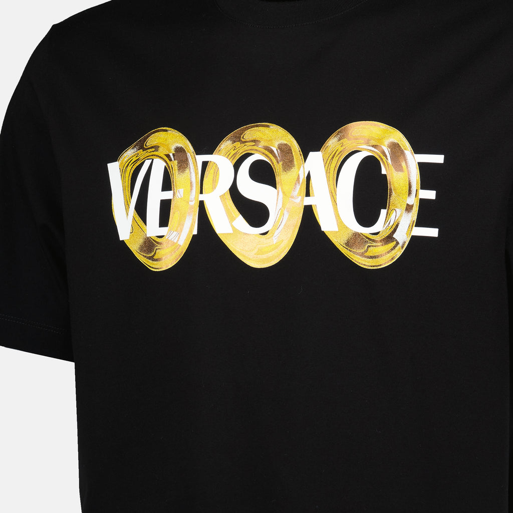 T-Shirts Maxi Chain T-shirt Versace Schwarz Homme