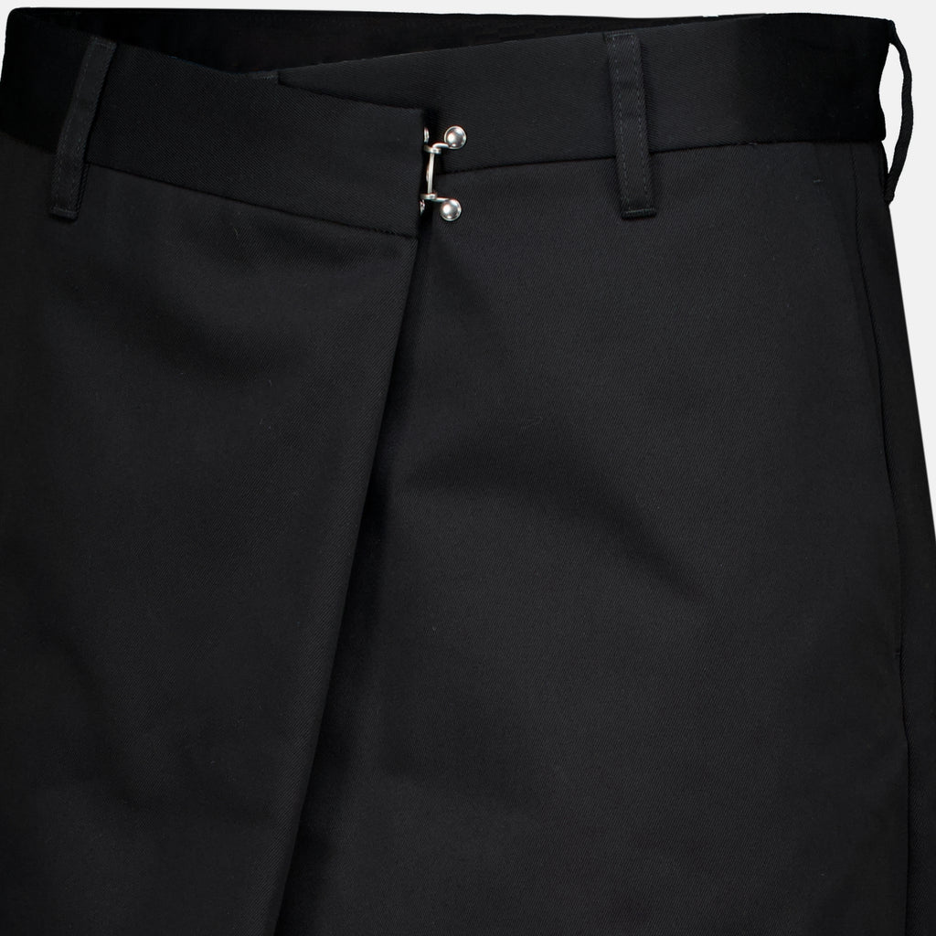 Shorts Black Cotton Wrap Shorts Maison Margiela Noir Femme
