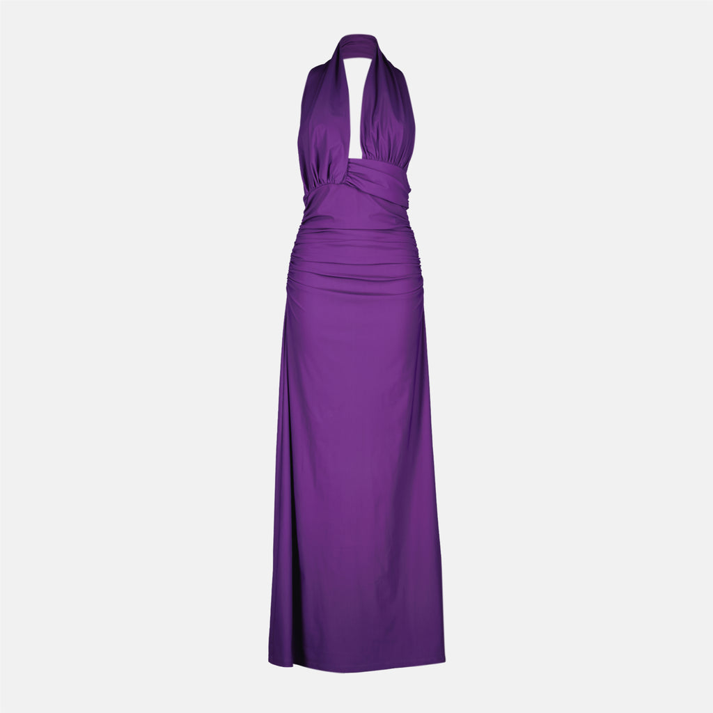 Image de l'article Robe de plage Onda longue violet de la marque Christopher Esber pour Femme - Saison Printemps-Été 2026 - Vue de Face