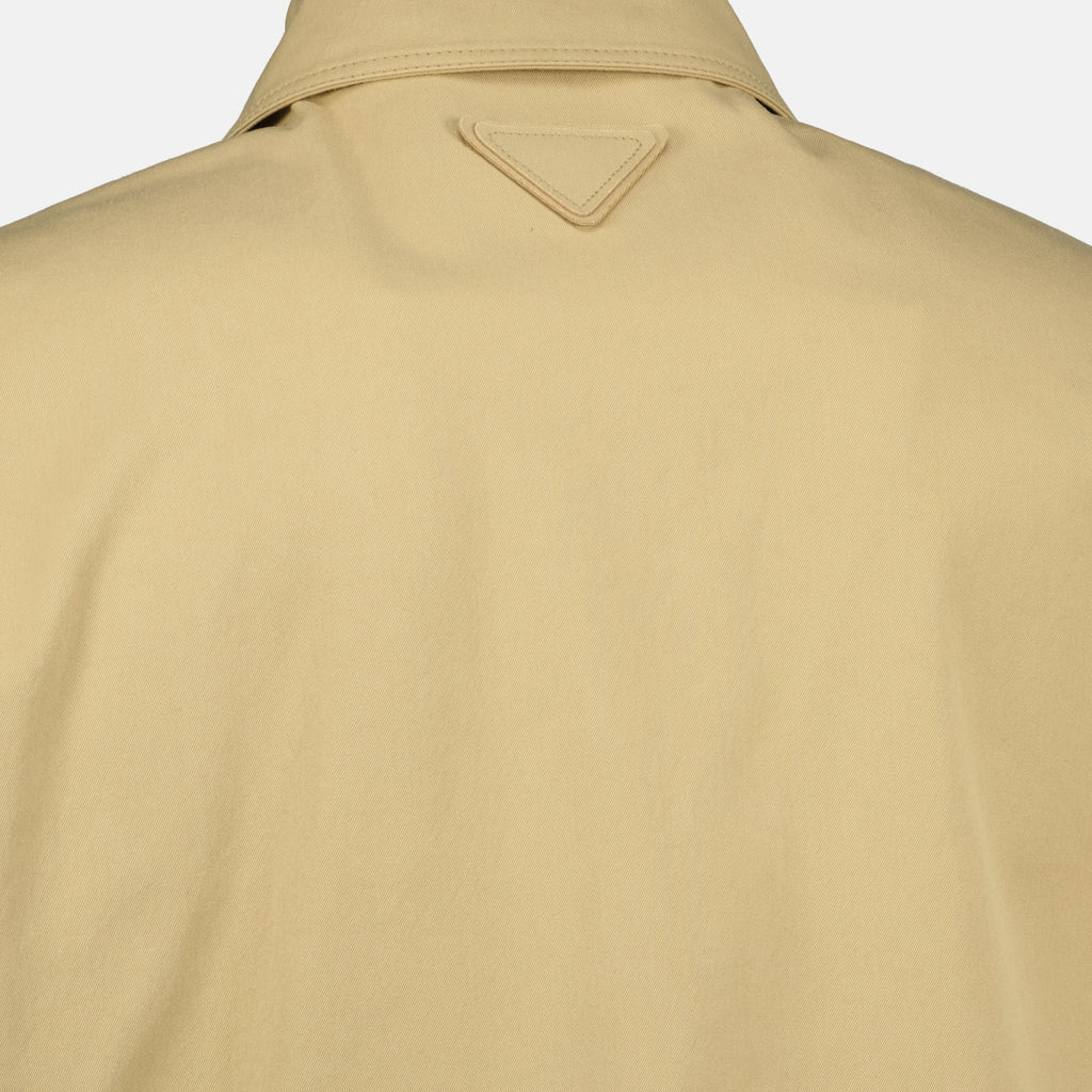 Image de l'article Veste en coton beige de la marque Prada pour Homme - Saison Printemps-Été 2026 - Vue détaillée_2