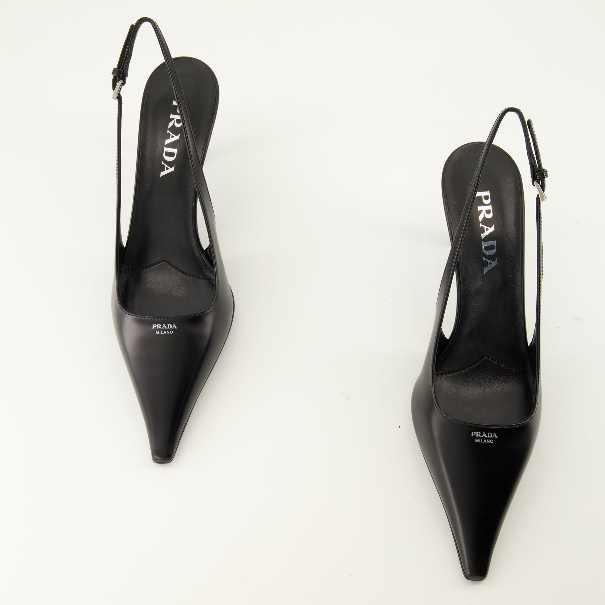 Escarpins 블랙 페이턴트 레더 펌프스 Prada Noir Femme