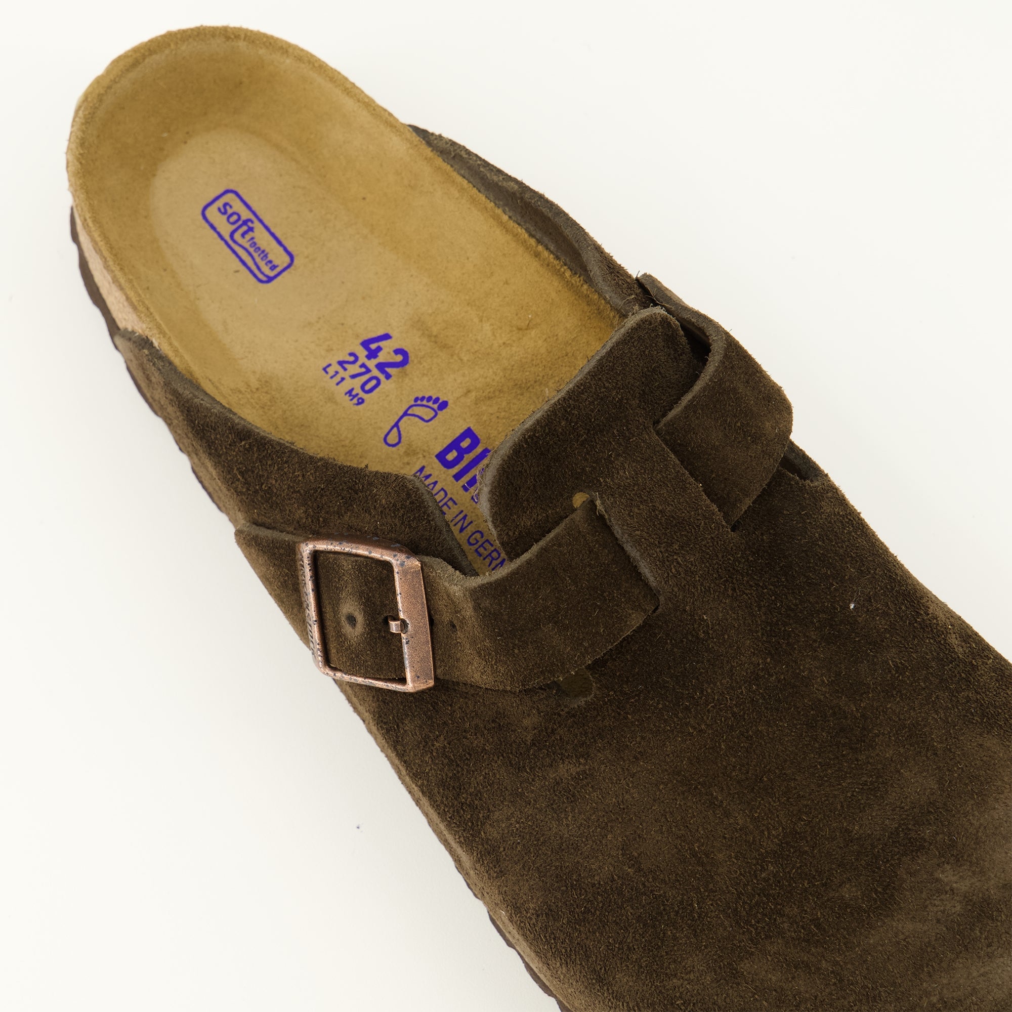 Chaussures ouvertes 브라운 보스턴 뮬 Birkenstock Marron Unisexe