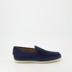 Mocassins Mocassins en cuir velours Tod's Bleu Homme
