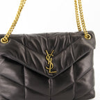 Bolsas de mão e de ombro Mala Puffer Média Saint Laurent Preto Femme