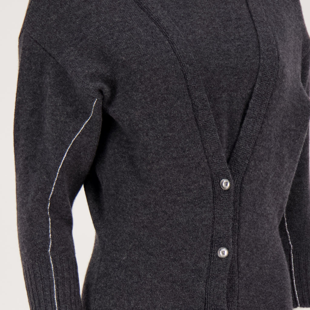 Bild des langen Wollkleides von Rabanne für Frauen - Herbst/Winter 2025 - Detaillierte Ansicht_3