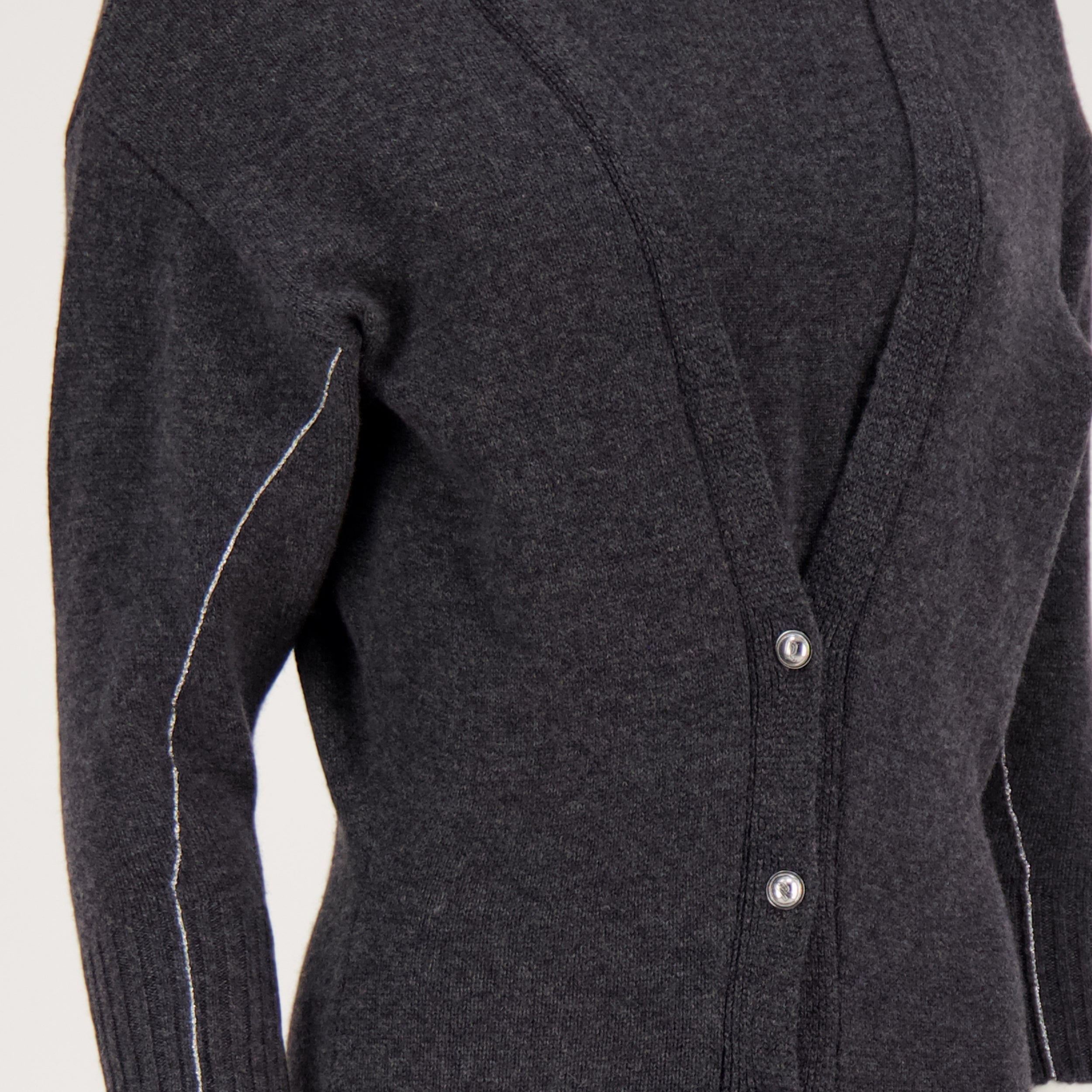 Immagine del vestito lungo in lana di Rabanne per donna - Stagione Autunno-Inverno 2025 - Vista Dettagliata_3