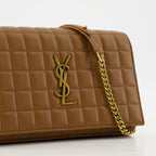 파우치 Pochette matelassée Cassandre Saint Laurent 갈색 Femme