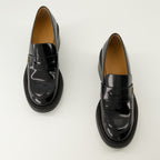 Imagen de los mocasines de piel con tacón de Tod's para Mujer - Temporada Otoño-Invierno 2025 - Vista de cima do par de zapatos