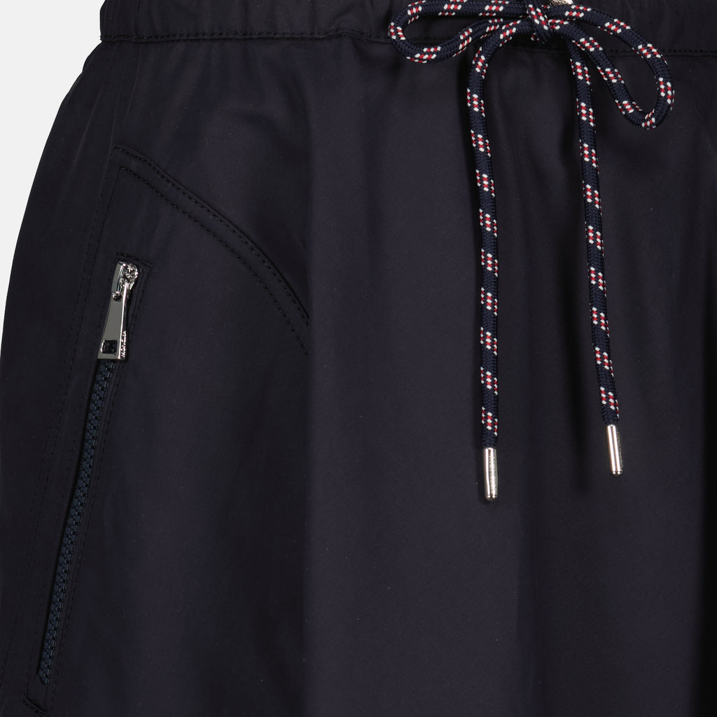 Image of the Moncler brand navy blue midi skirt for women - Spring-Summer 2026 - Detailed View_2