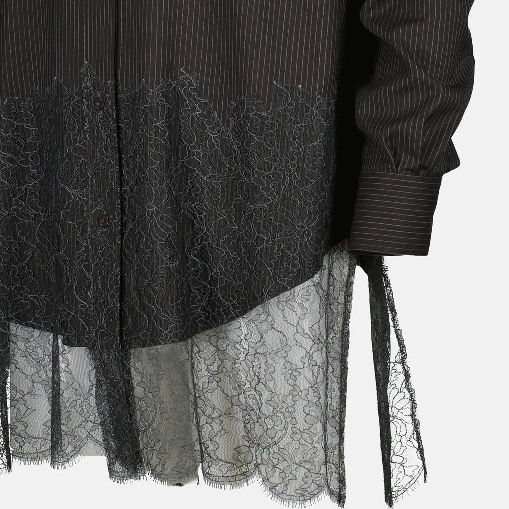 Bild des Artikels Woll- und Spitzenhemd der Marke Fendi für Herren - Herbst-Winter-Saison 2025 - Detailansicht 2